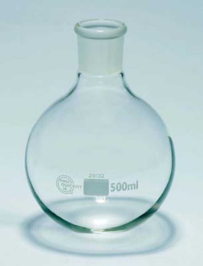 Quickfit™ Borosilicate Glass Short Neck Round Bottom Flask